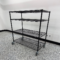 4' Portable Wire Shelving Unit image 1